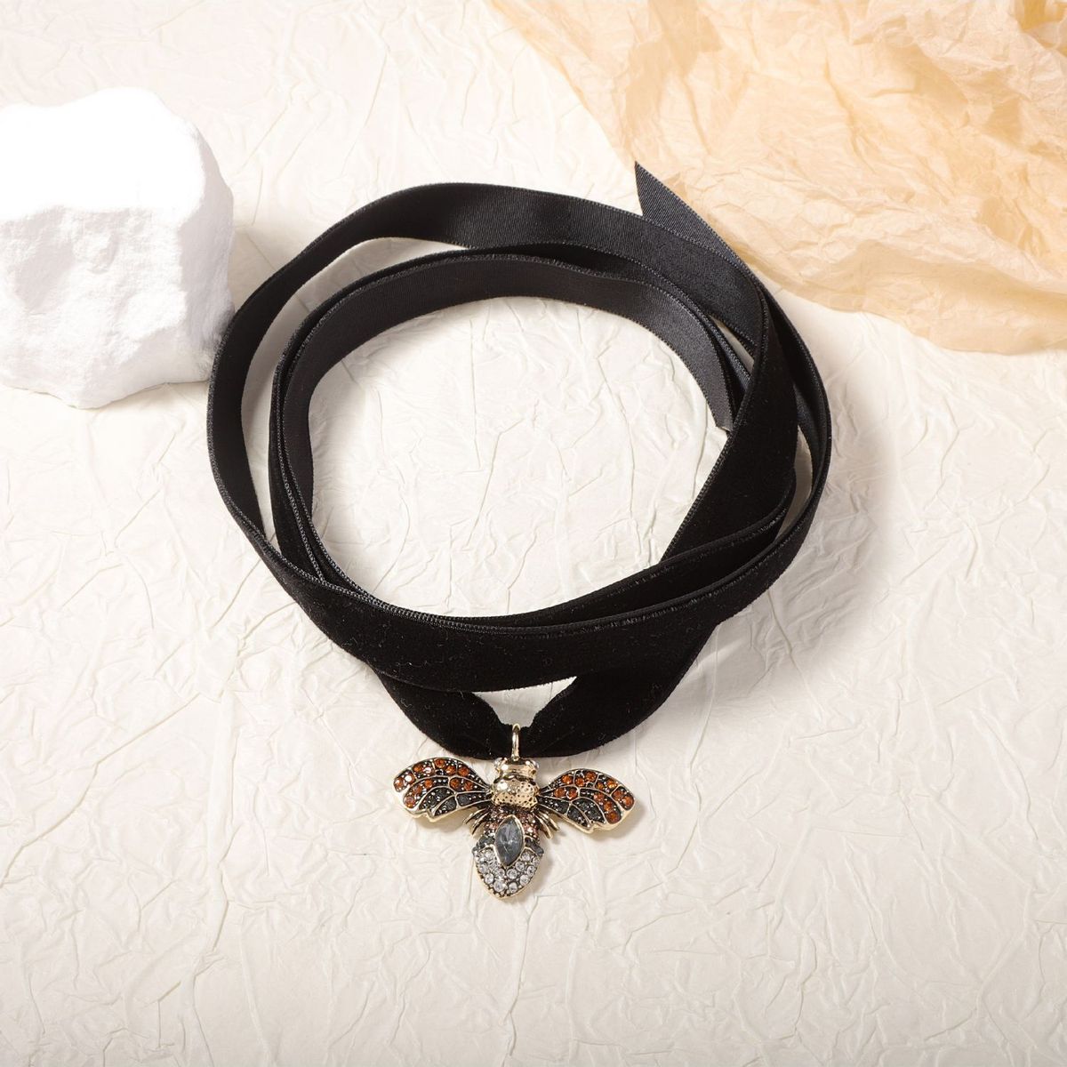 TIOZONEY - Collar de terciopelo negro para mujeres