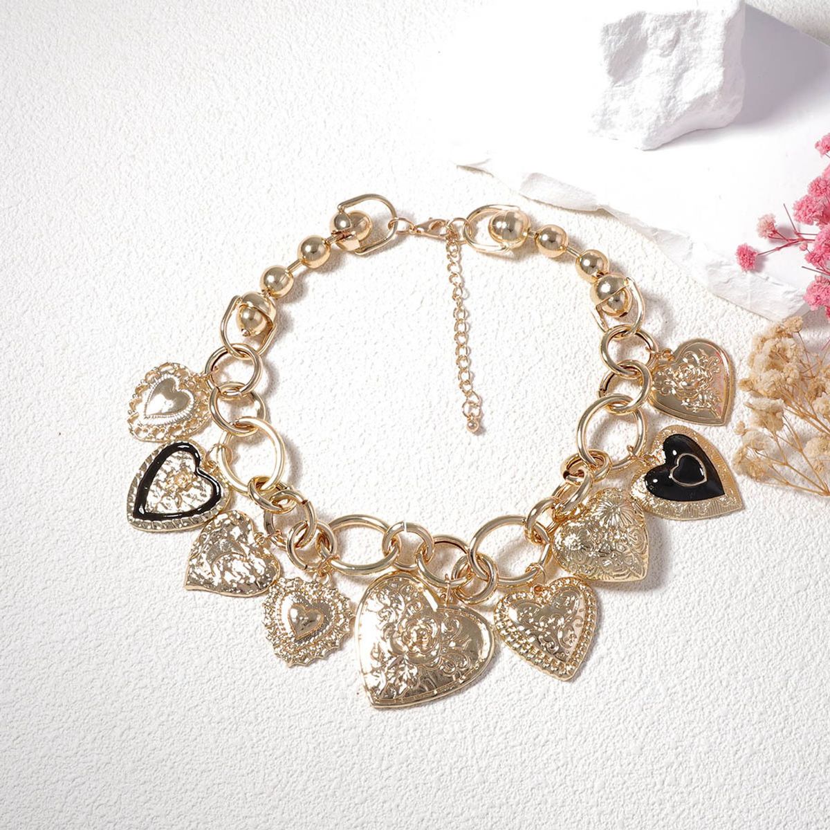 TIOZONEY - Collar de piedra retro joyas de mujer