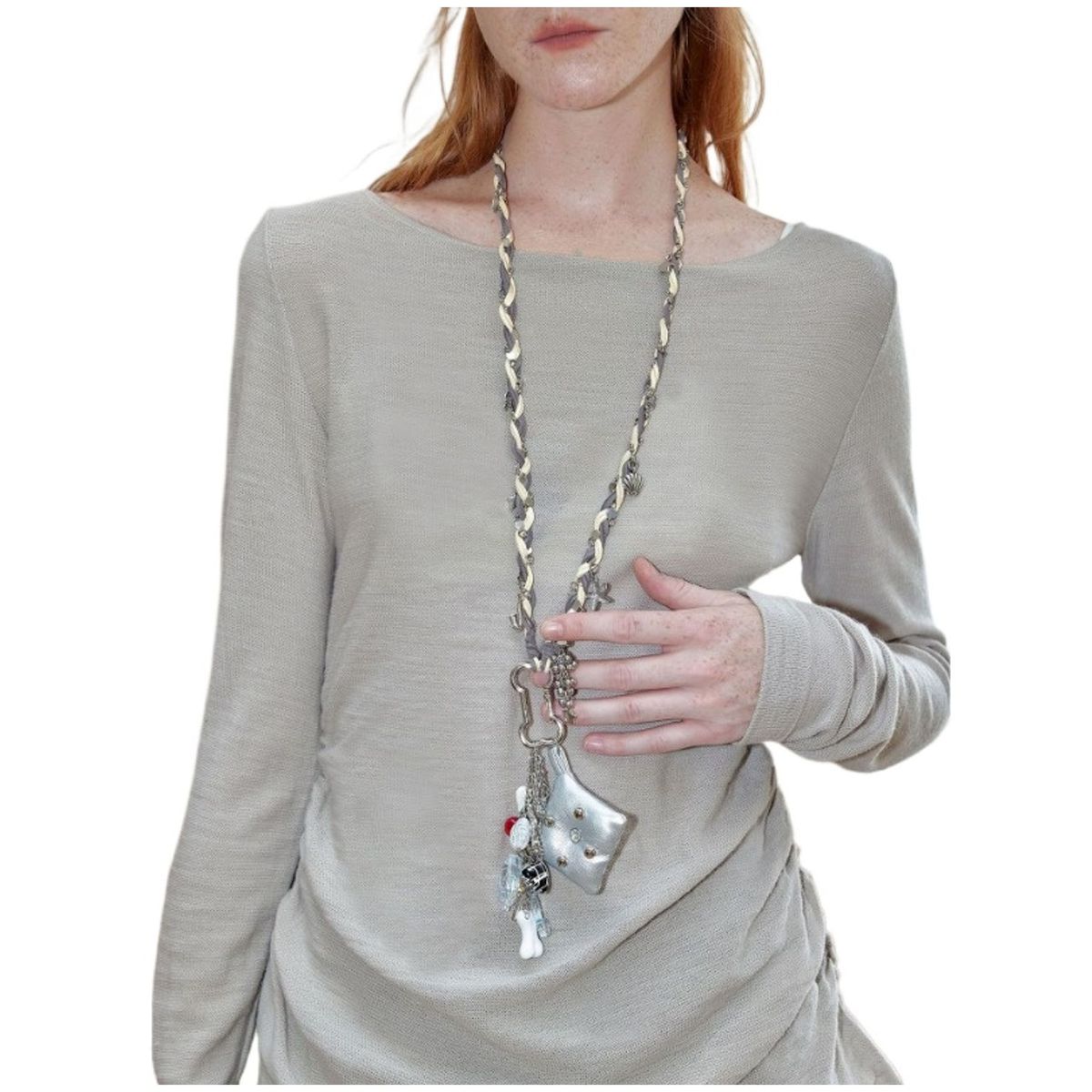 TIOZONEY - Collar Hand Knit Mujer Regalo