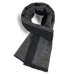 TIOZONEY - Bufanda de cuadros en bloques de color para hombre
