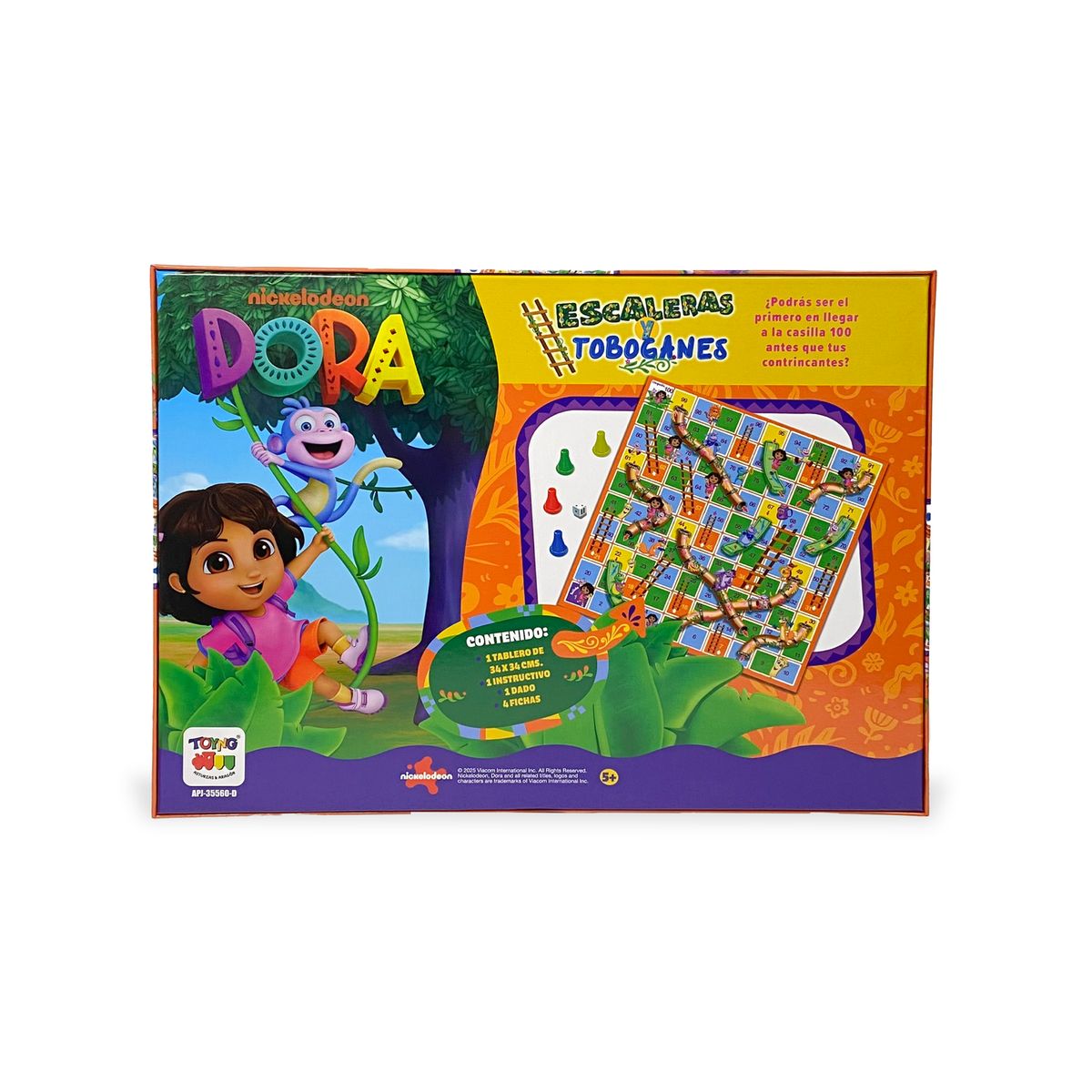 DORA - Juego de Mesa Escalera Y Toboganes - Dora La Exploradora