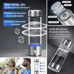 GENERICO - Botella De Agua Con Liberación De Hidrogeno En 3 Minutos