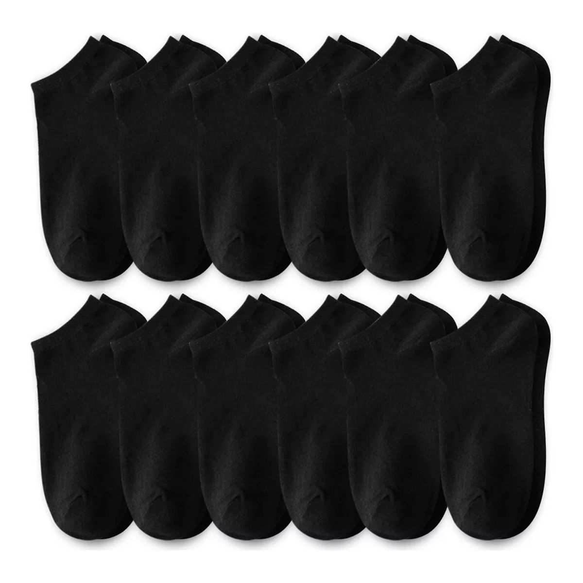 TIOZONEY - Calcetines Cortos Hombres Dama Unisex Cómodo 12 Pares
