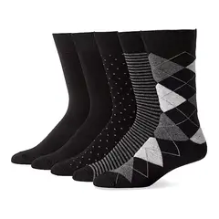TIOZONEY - Calcetines Vestir Caballero Algodón Colores Moda 5 Pares