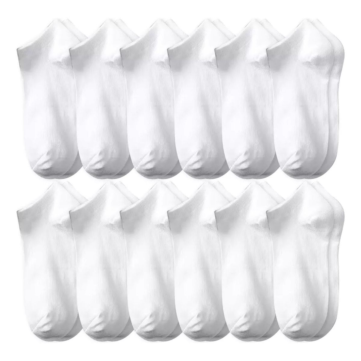 TIOZONEY - Calcetines Cortos Hombres Dama Unisex Cómodo 12 Pares