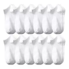 TIOZONEY - Calcetines Cortos Hombres Dama Unisex Cómodo 12 Pares