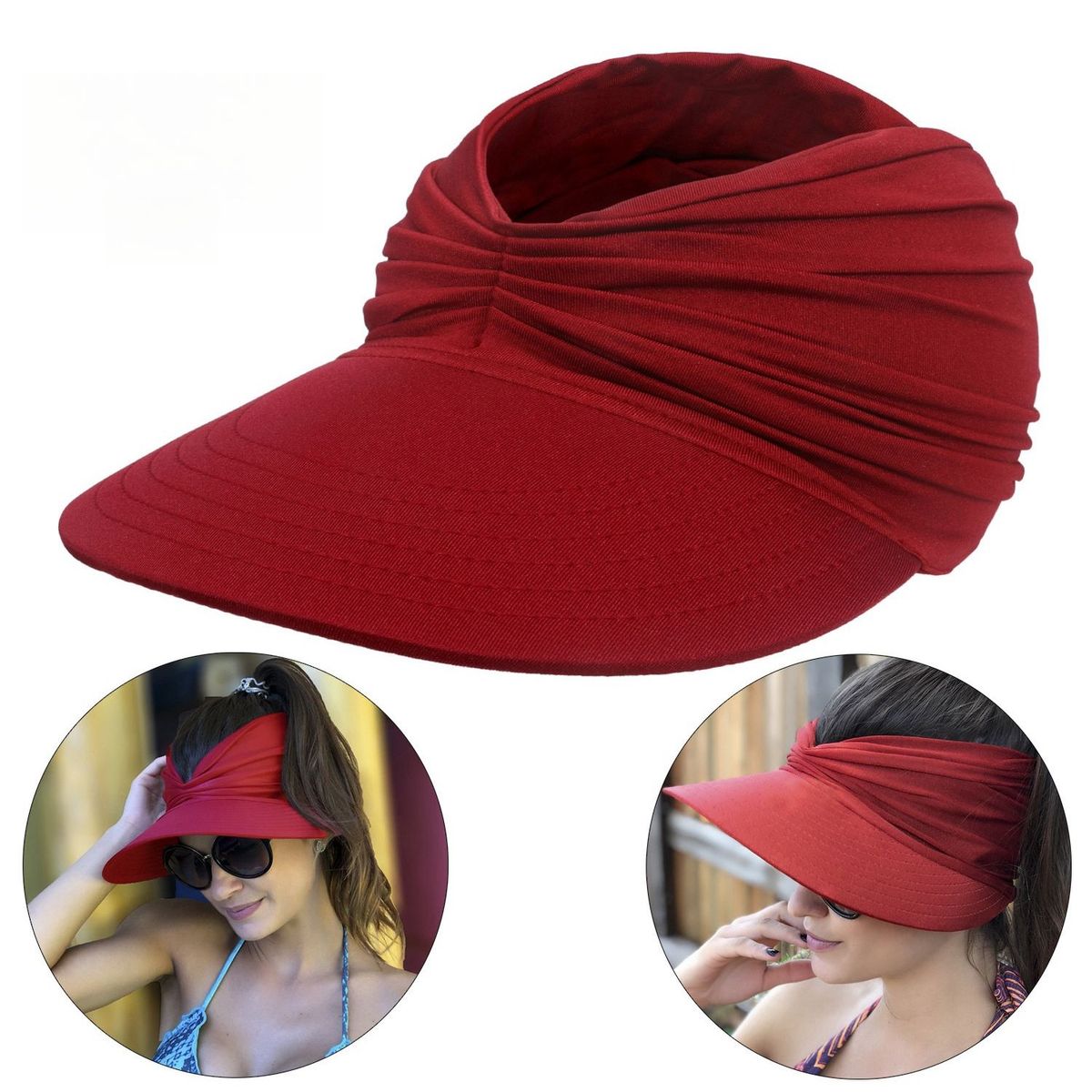 TIOZONEY - Sombrero de plástico transparente de color transparente