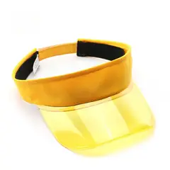 TIOZONEY - Sombrero de plástico transparente de color transparente