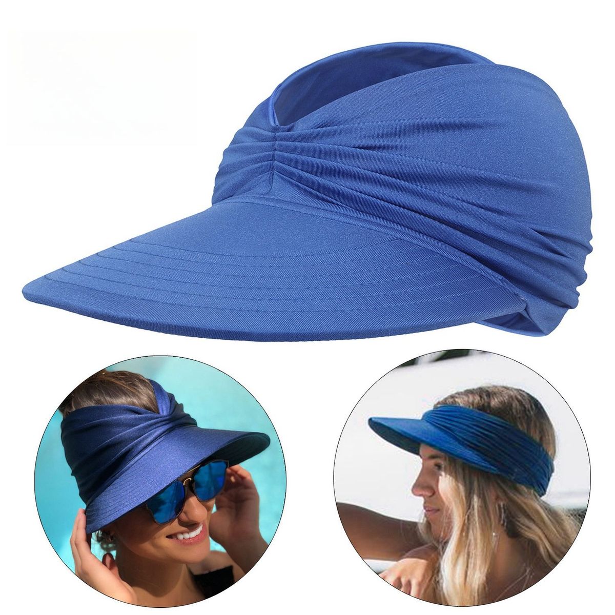 TIOZONEY - Sombrero de plástico transparente de color transparente