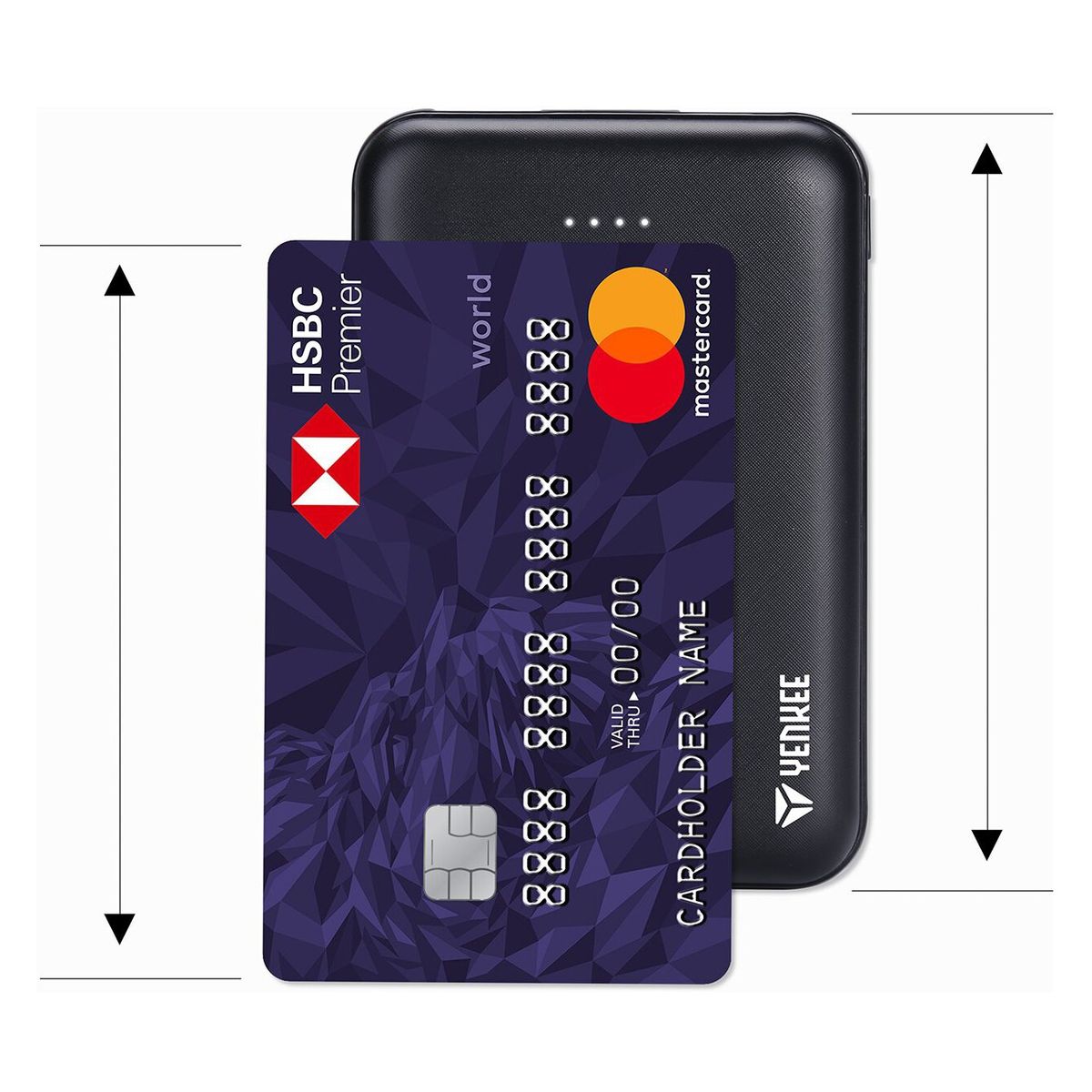 YENKEE - Mini Power Bank Cargador Portátil 10.000 mAh