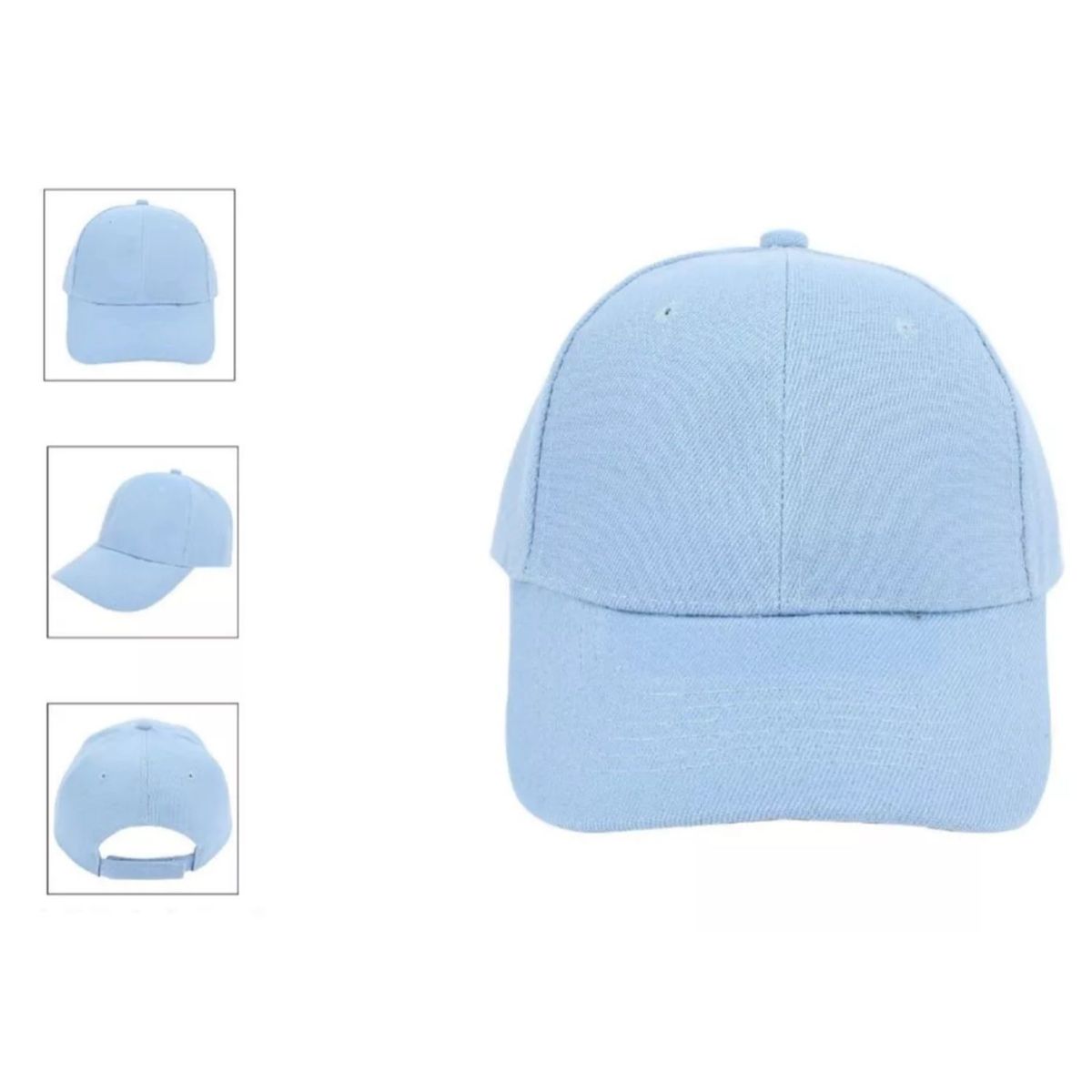 TIOZONEY - Gorro Jockey Denim Algodón Para Estampar O Bordado