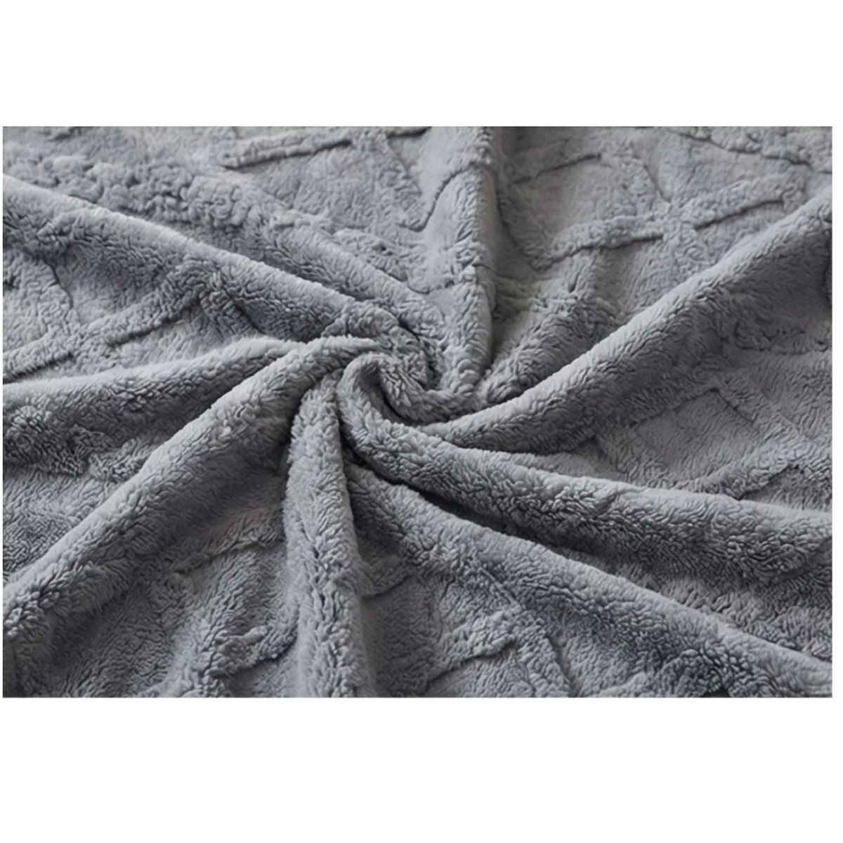 GENERICO - Frazada Chiporro Texturizada Invierno 2 Plazas 200x230 Cm