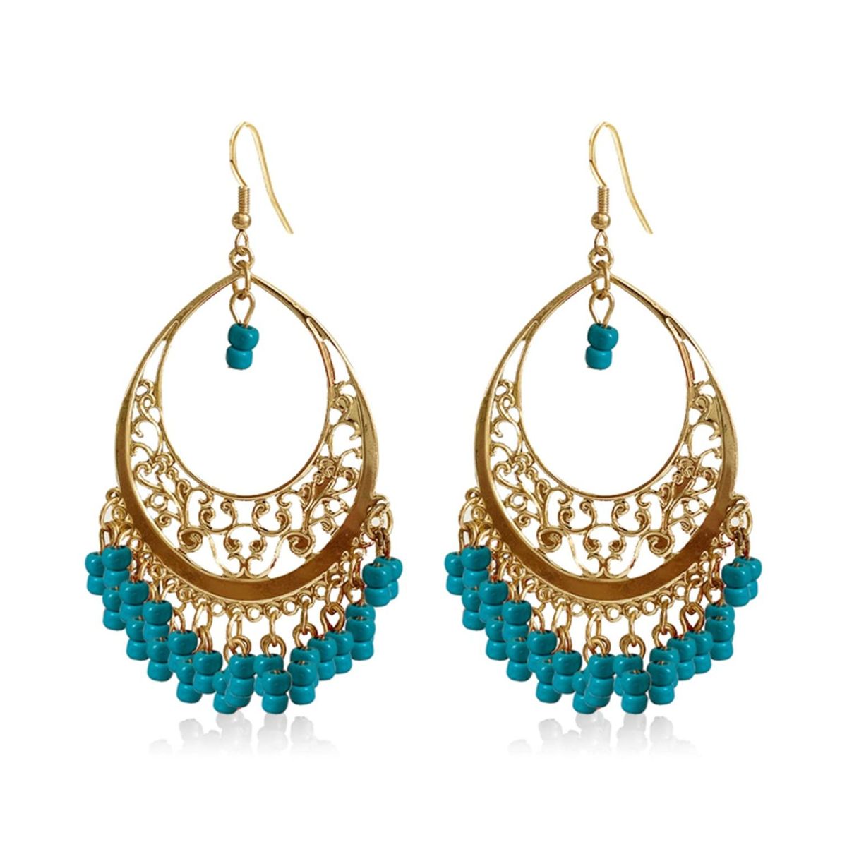 TIOZONEY - 1PCS Aretes Bohemios Hechos a Mano