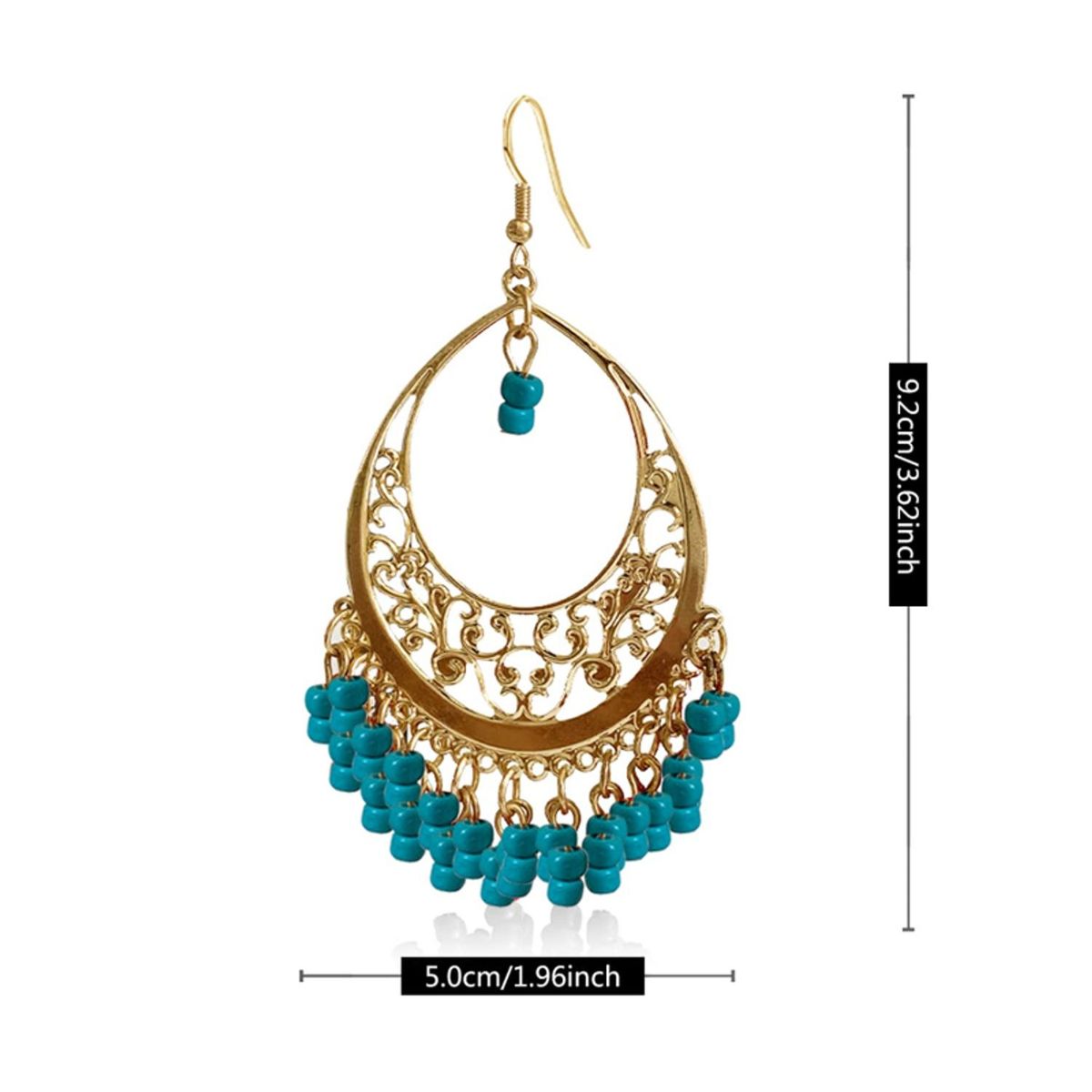 TIOZONEY - 1PCS Aretes Bohemios Hechos a Mano