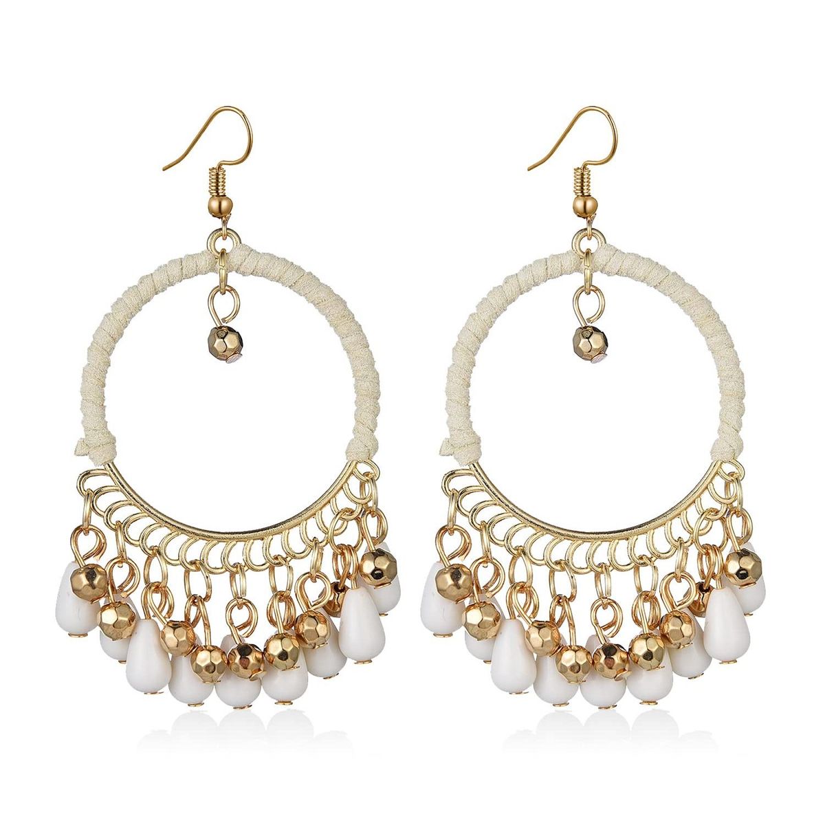 TIOZONEY - 1PCS Aretes Bohemios Hechos a Mano