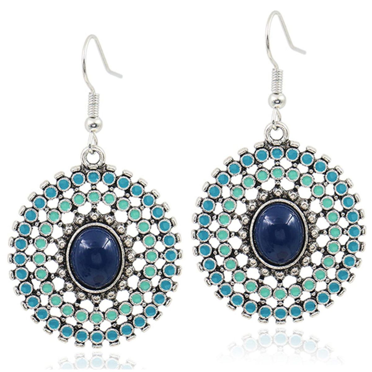 TIOZONEY - 1PCS Aretes Bohemios Hechos a Mano