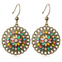 TIOZONEY - 1PCS Aretes Bohemios Hechos a Mano