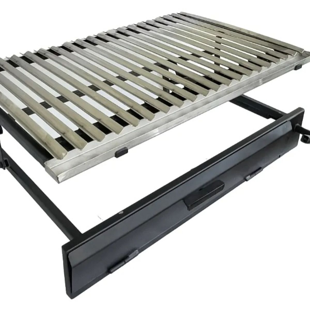 GENERICO - Parrilla de acero inoxidable para quinchos con elevación  100 cm x 55 cm