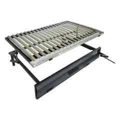 GENERICO - Parrilla de acero inoxidable para quinchos con elevación 100 cm x 55 cm