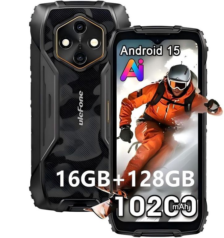 ULEFONE RugKing 4 Pro Celular 16GB+128GB Android 15 Smartphone
