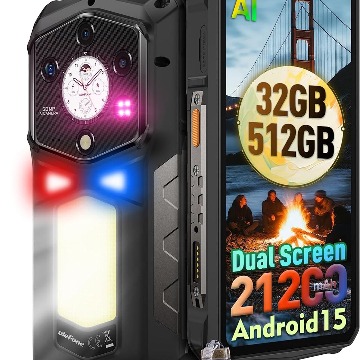 ULEFONE - Ulefone ARMOR 29 PRO 5G Celular 32GB+512GB 21200mAh Android 15