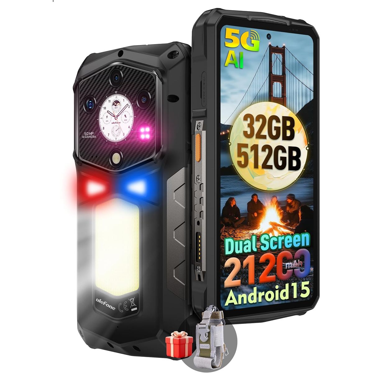 ULEFONE - Ulefone ARMOR 29 PRO 5G Celular 32GB+512GB 21200mAh Android 15