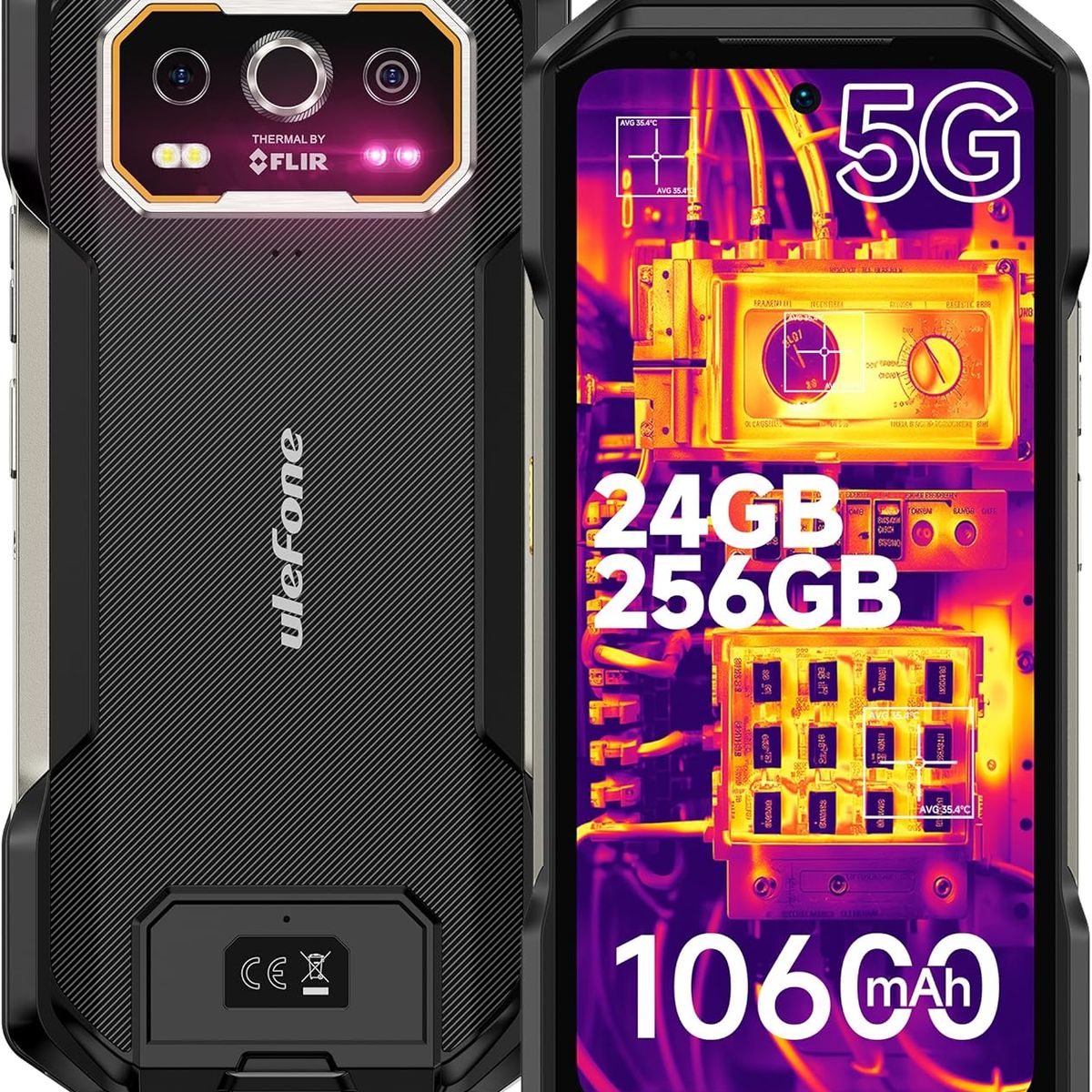 ULEFONE - Ulefone Armor 27T Pro+ 5G Celular 24GB+256GB Android 15 Smartphone