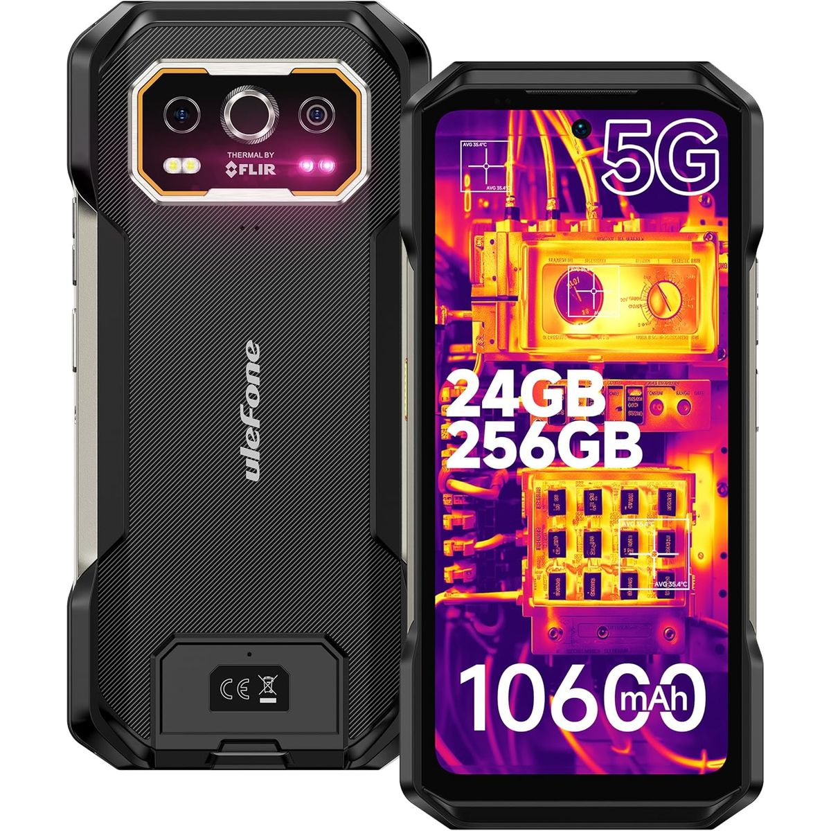 ULEFONE - Ulefone Armor 27T Pro+ 5G Celular 24GB+256GB Android 15 Smartphone