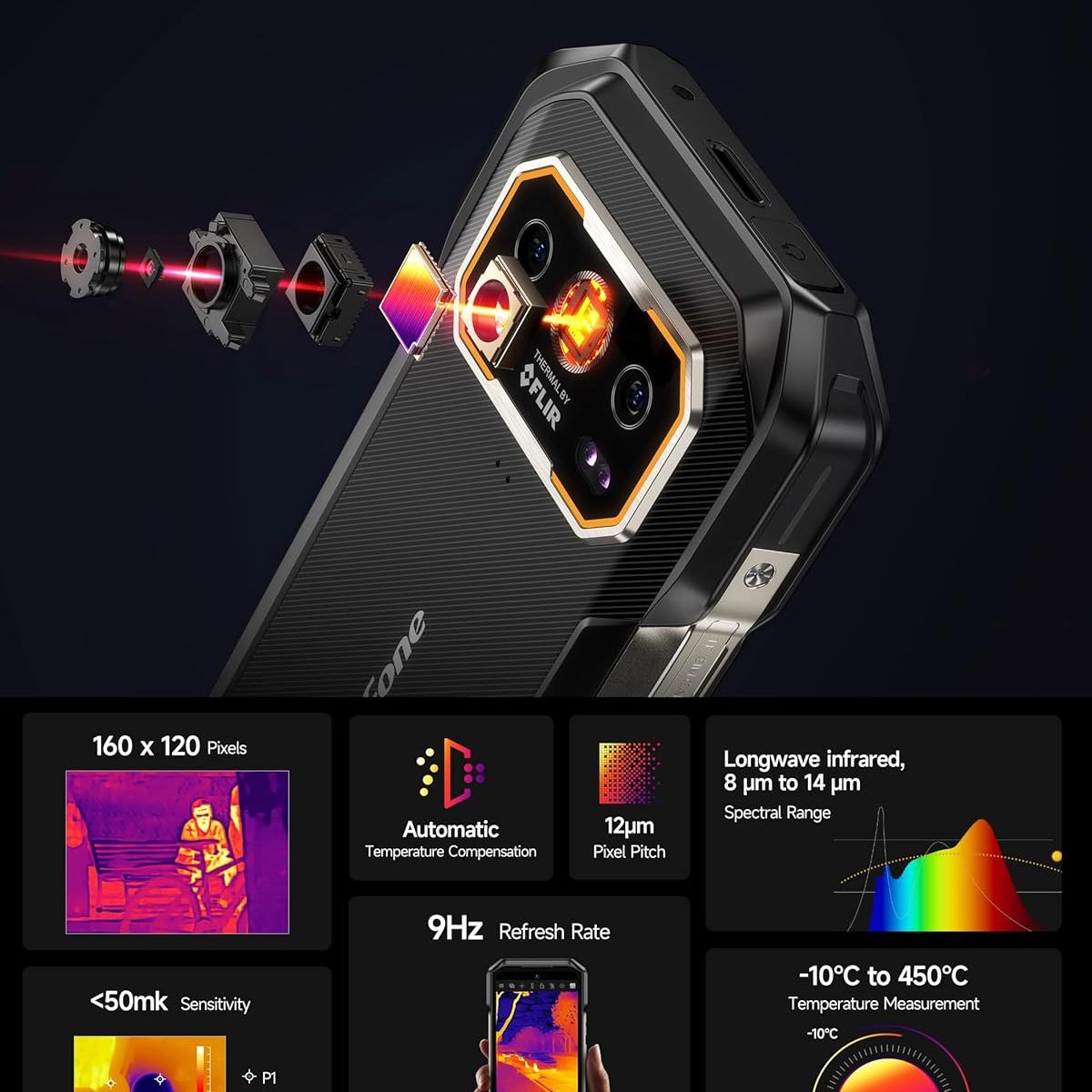 ULEFONE - Ulefone Armor 27T Pro+ 5G Celular 24GB+256GB Android 15 Smartphone
