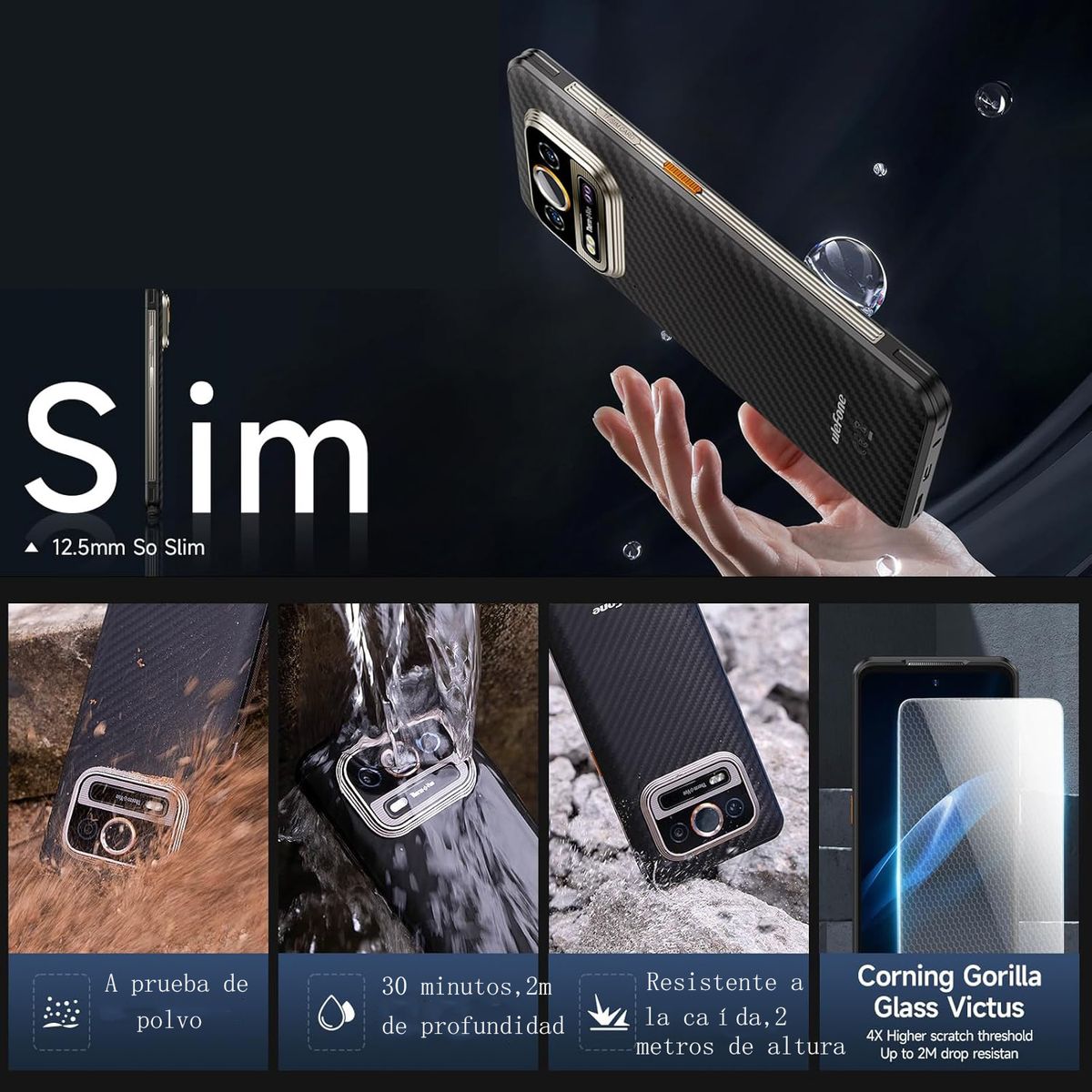 ULEFONE - Ulefone Armor 25T Celular 14GB+256GB 64MP Android 14 Smartphone
