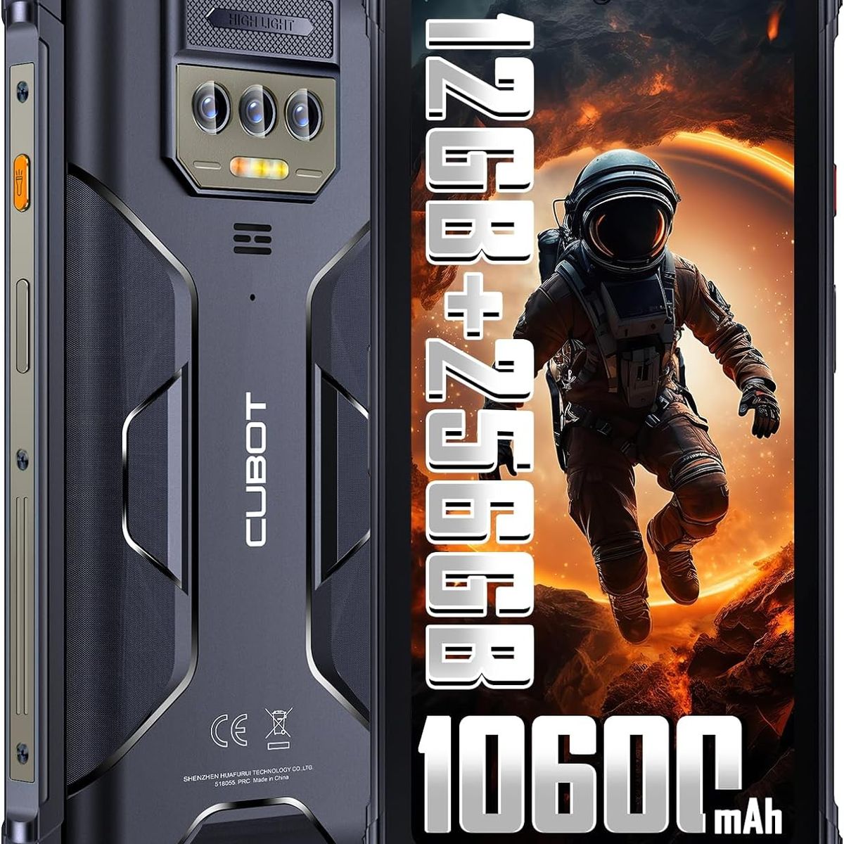 CUBOT - CUBOT Celular Kingkong 8 12GB+256GB-Negro