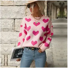TIOZONEY - Sweater Cuello Alto con diseño para mujer