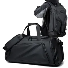SN SONEC - Bolso Mochila deportivo de Gimnasio y zapatillas negro Hombre Mujer