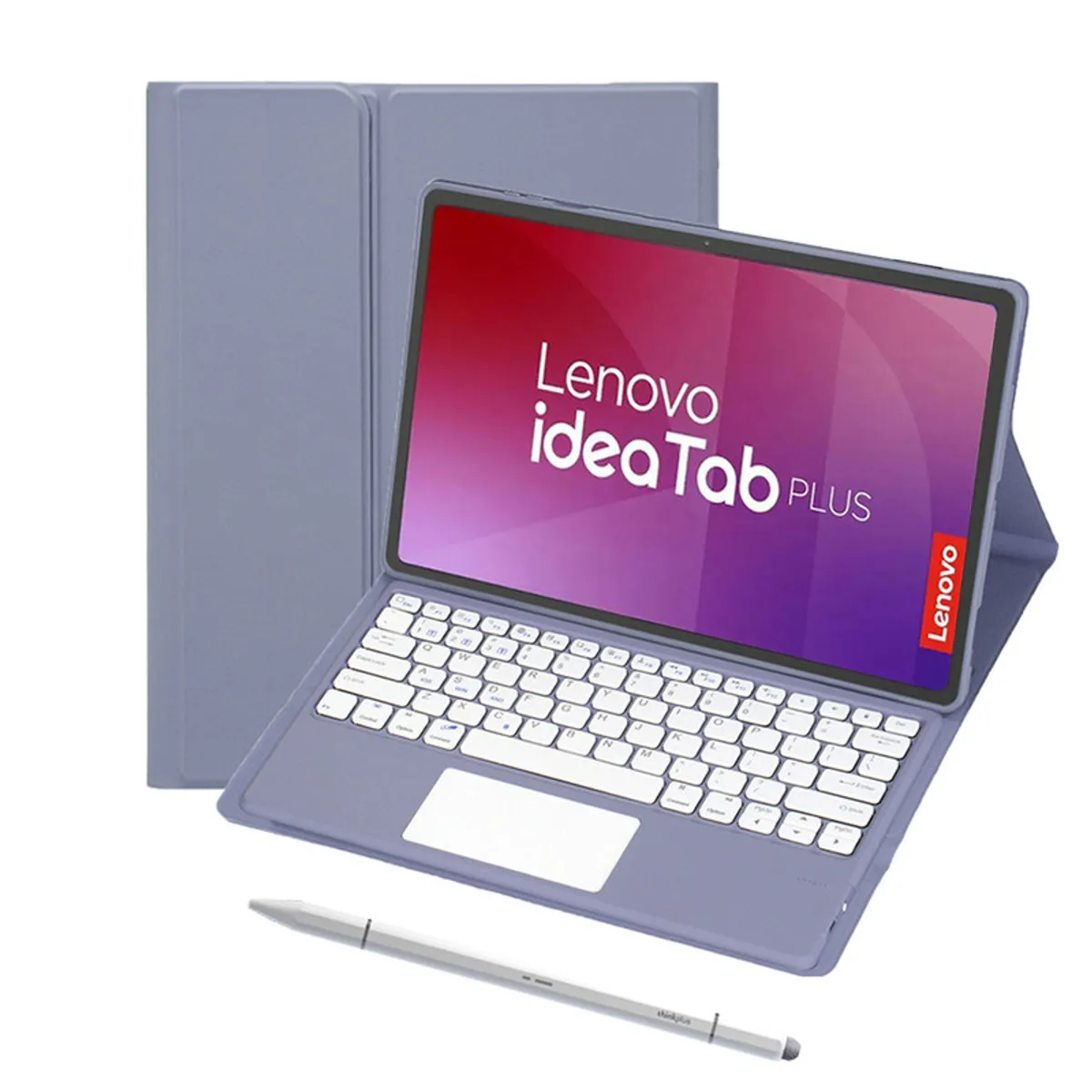 LENOVO - Tablet Lenovo Pad Plus 12 8G+128G 10200mAh de con WiFi - Gris+Teclado Morado Lápiz óptico