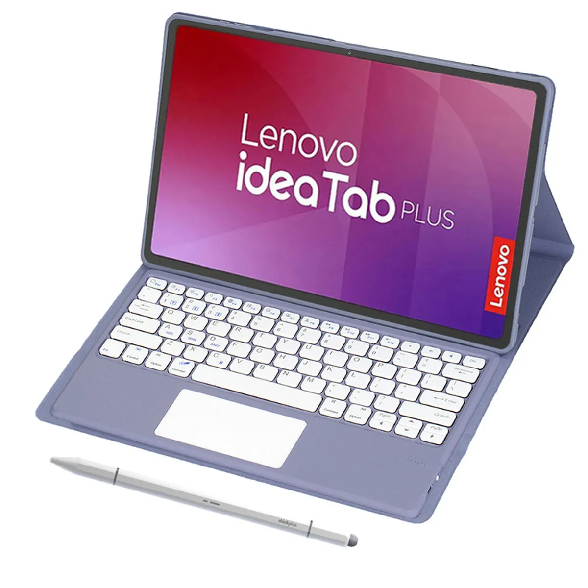 LENOVO - Tablet Lenovo Pad Plus 12 8G+128G 10200mAh de con WiFi - Gris+Teclado Morado Lápiz óptico