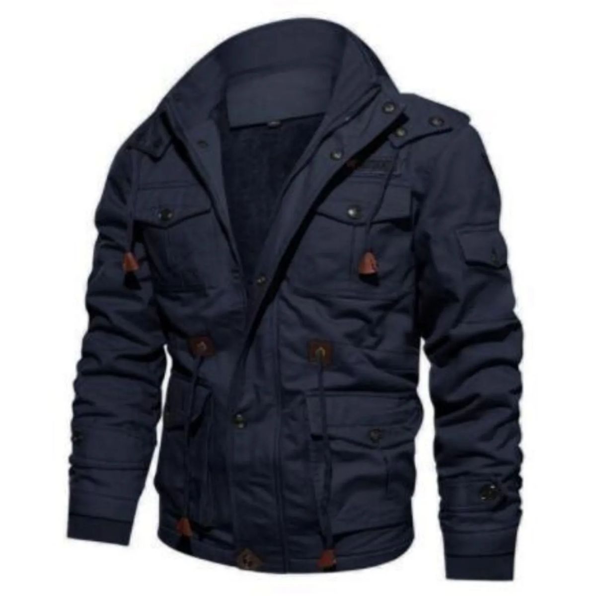 TIOZONEY - Chaqueta con gorro desmontable para hombre
