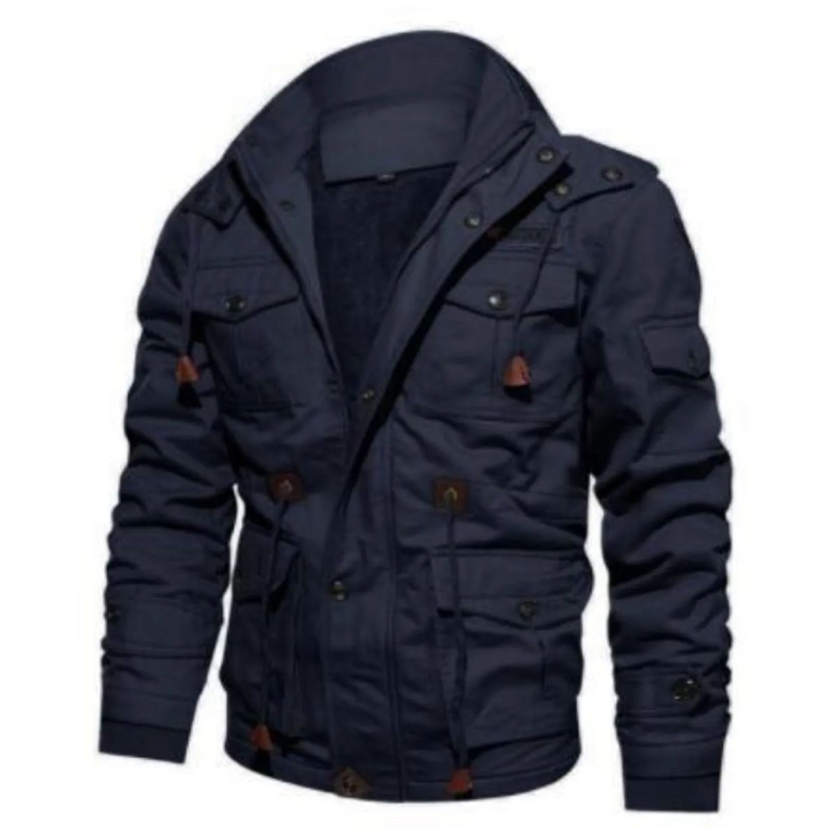 TIOZONEY - Chaqueta con gorro desmontable para hombre