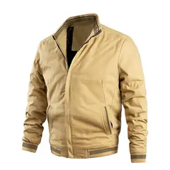 TIOZONEY - Chaqueta casual de algodón para hombre