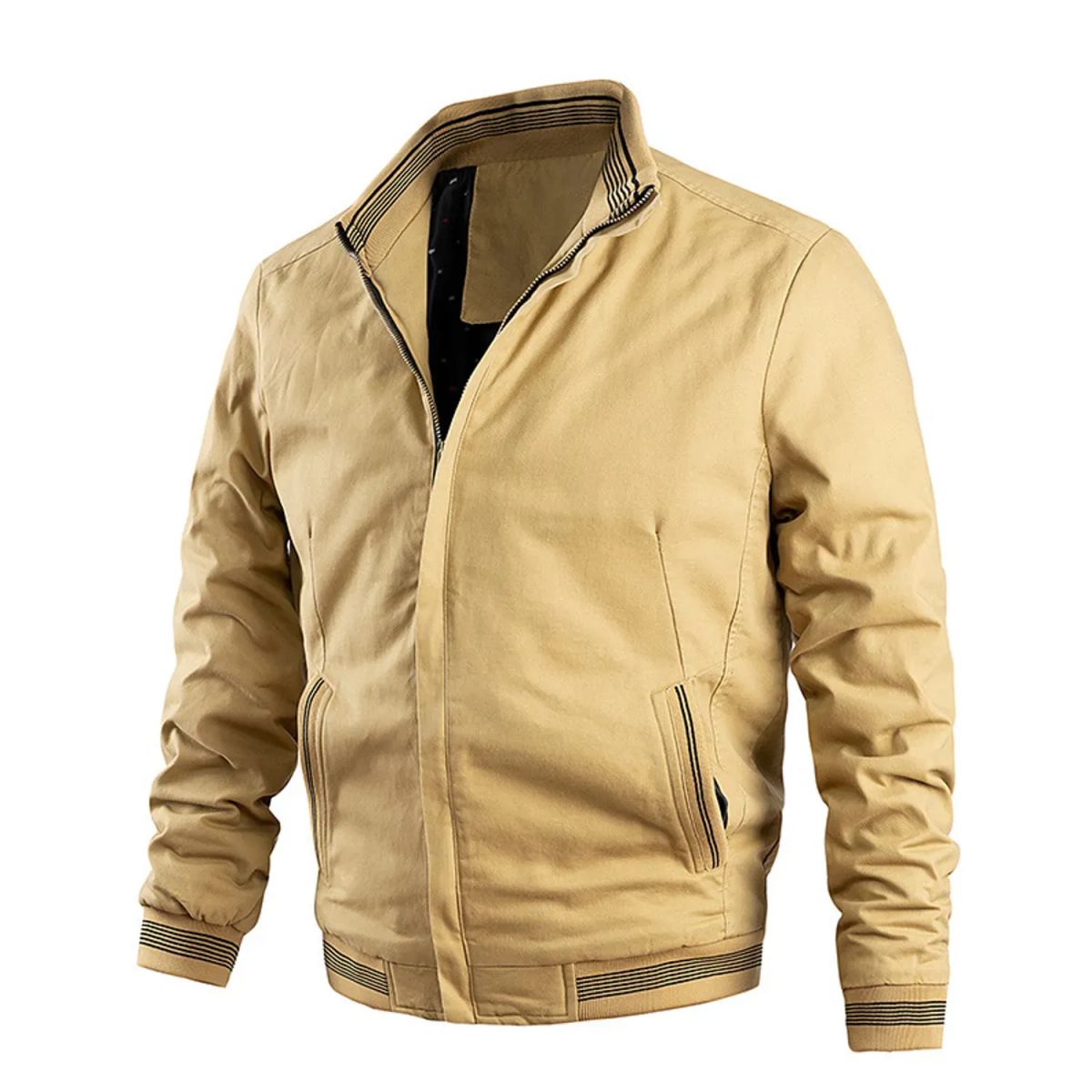 TIOZONEY - Chaqueta casual de algodón para hombre