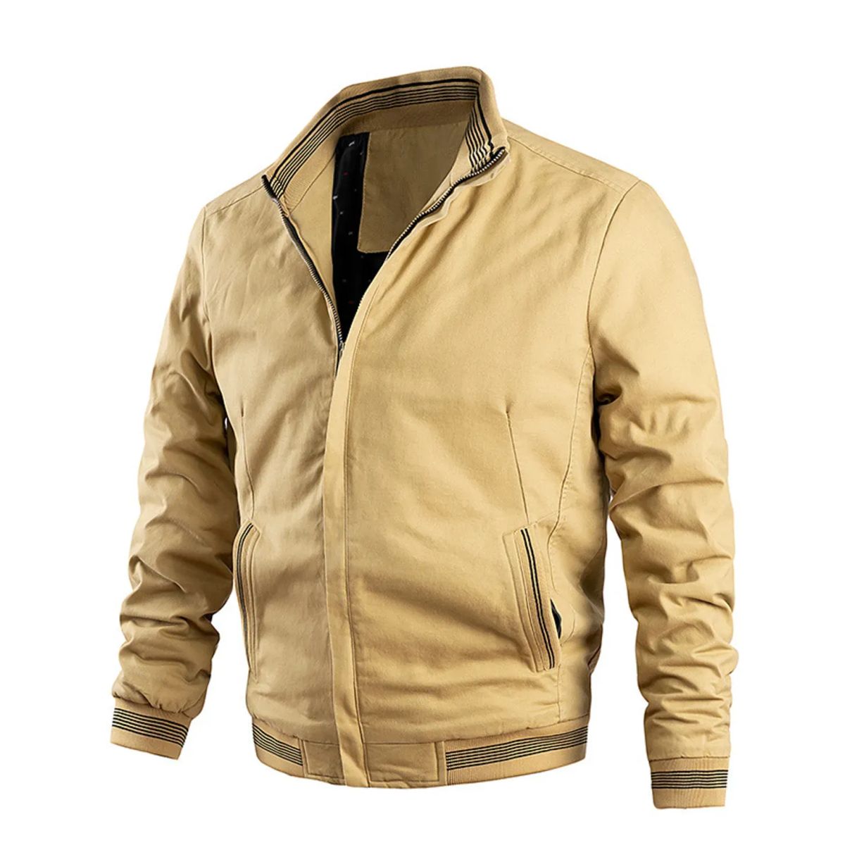 TIOZONEY - Chaqueta casual de algodón para hombre