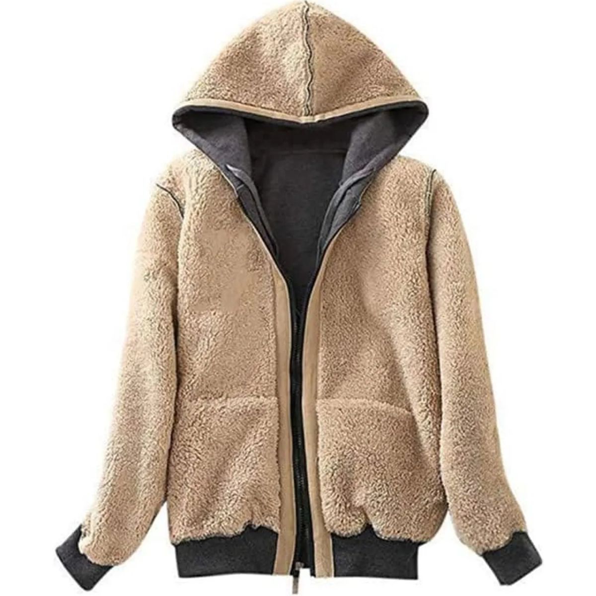 TIOZONEY - Chaqueta térmica con capucha para mujeres