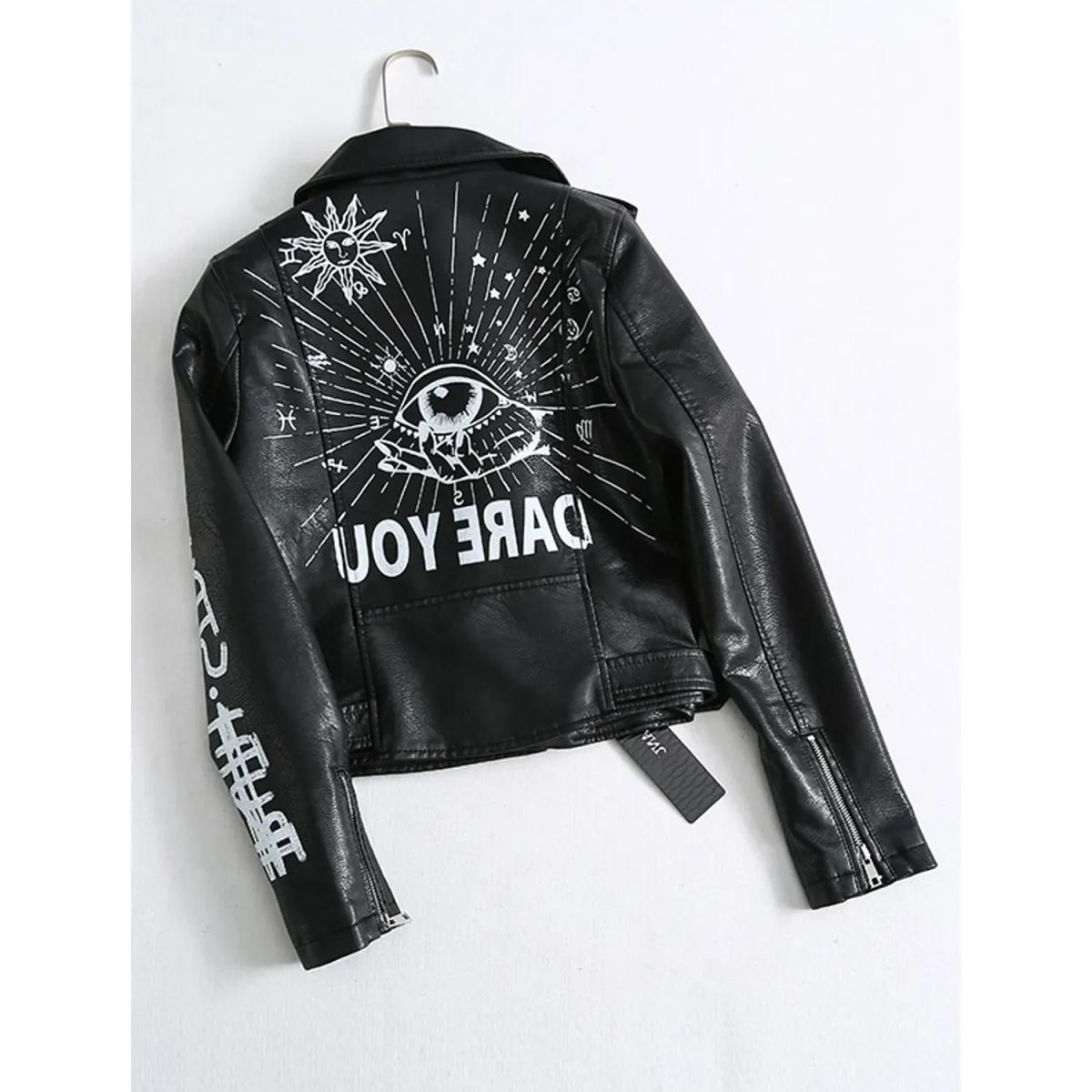 TIOZONEY - Chaqueta PU Sintético Mujer con Dibujo