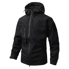 TIOZONEY - Chaqueta Hombre -Negro