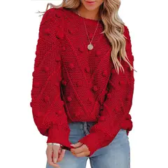 TIOZONEY - Sweater Cuello Redondo Mujer