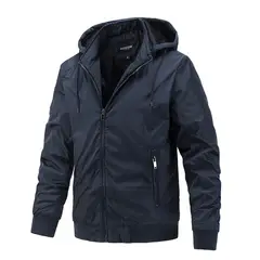 TIOZONEY - Chaqueta con capucha para hombre