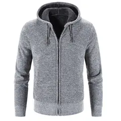 TIOZONEY - Chaqueta gruesa con capucha para hombre
