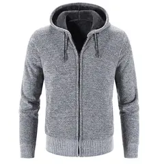 TIOZONEY - Chaqueta gruesa con capucha para hombre