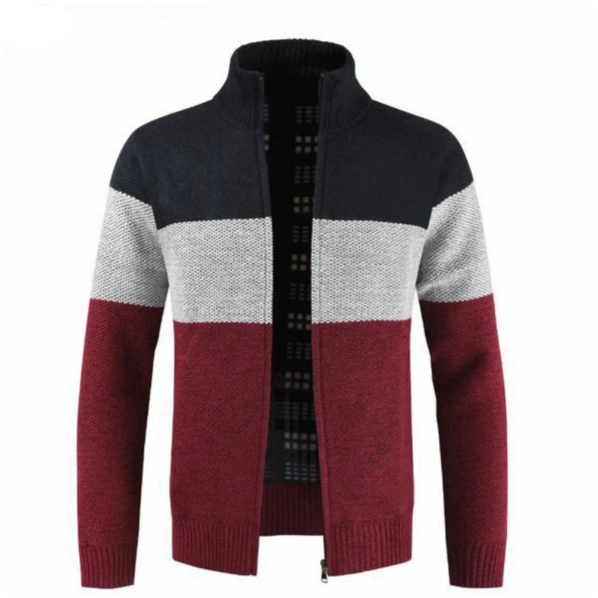 TIOZONEY - Chaqueta de hombre con bloques de color
