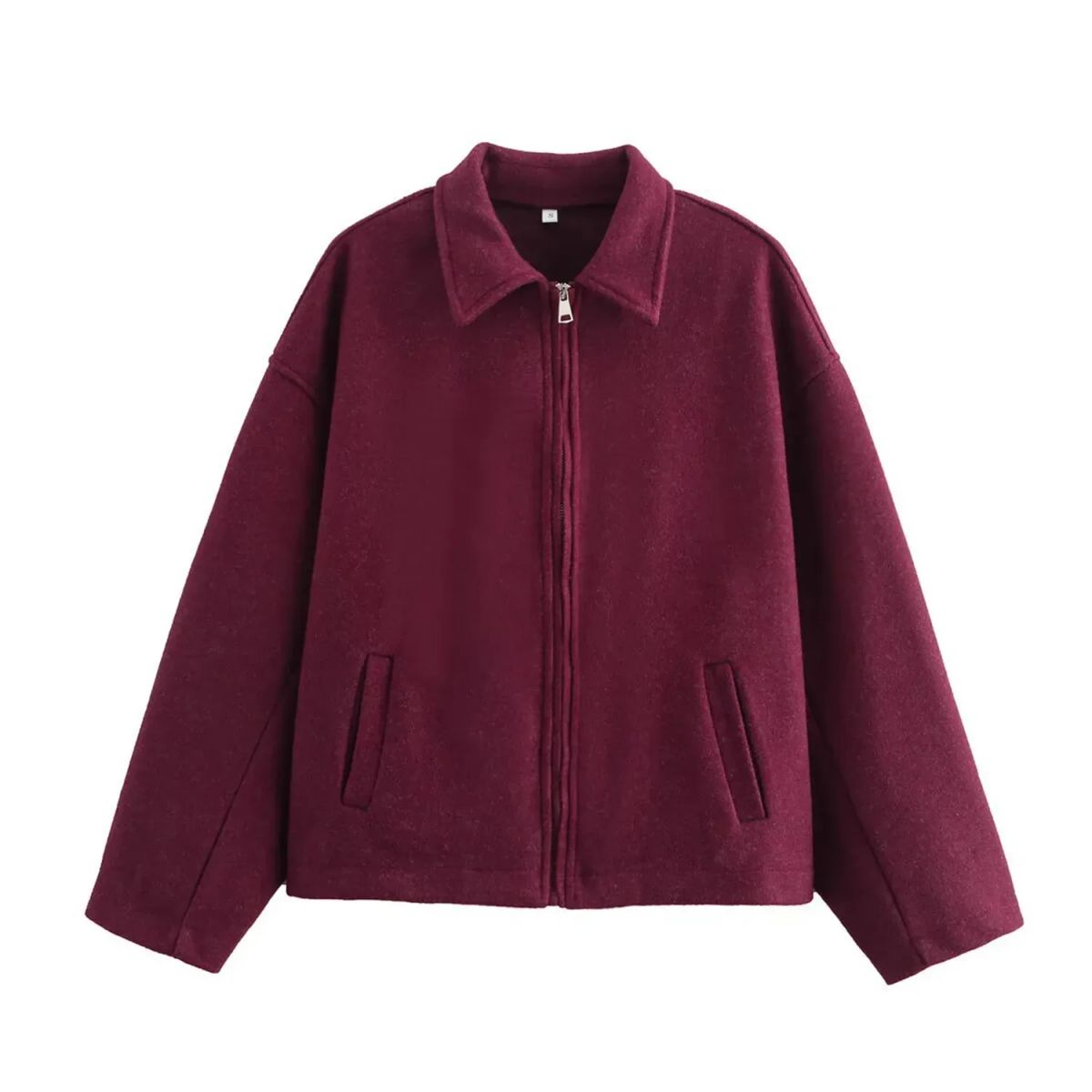 TIOZONEY - Chaqueta corta de lana para mujeres