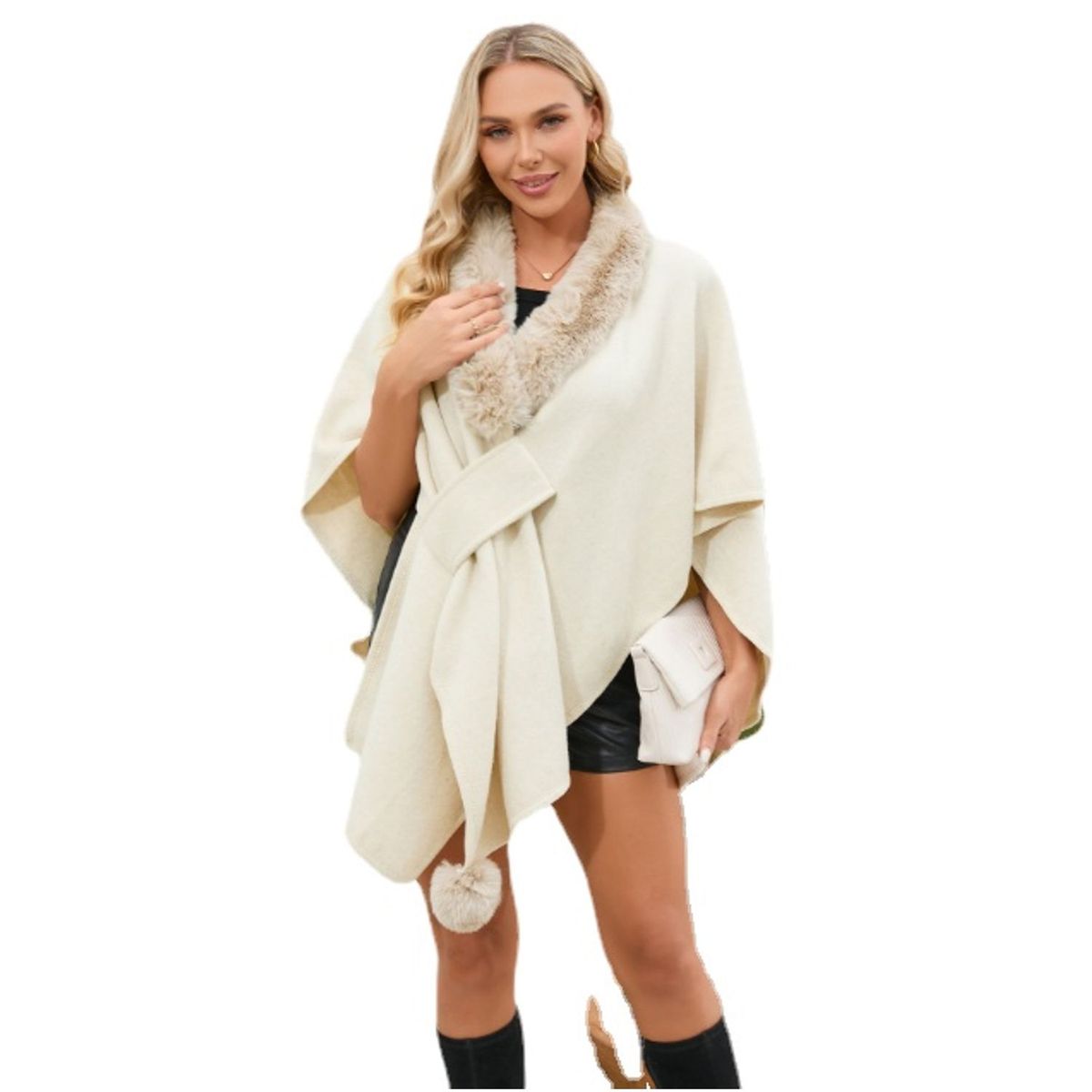 TIOZONEY - Chaqueta Efecto Gamuza Mujer